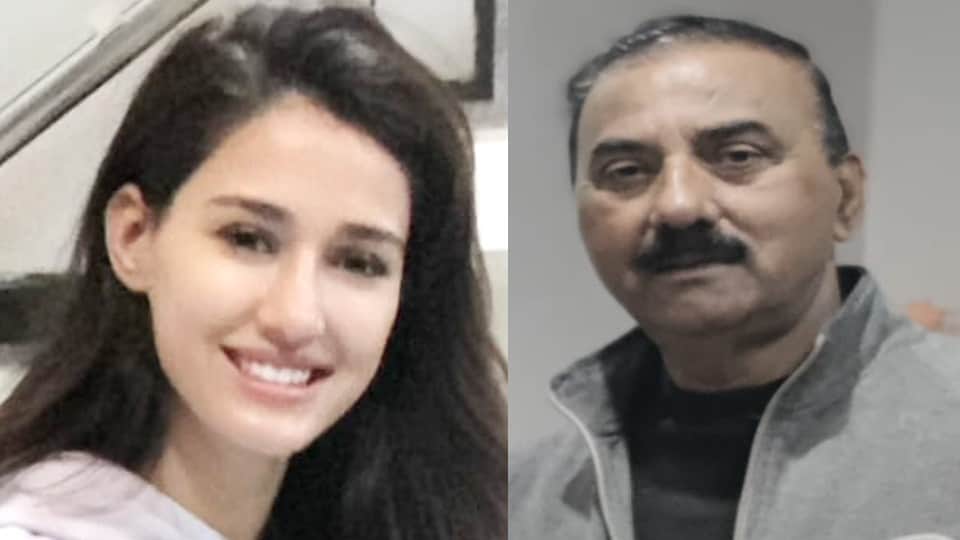 Bollywood actress Disha Patani reached her home spent time with her parents in Bareilly