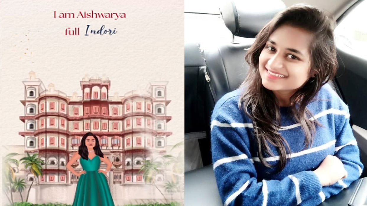 Indori daughter living in America got 'I am Aishwarya, full Indori' written on the marriage card
