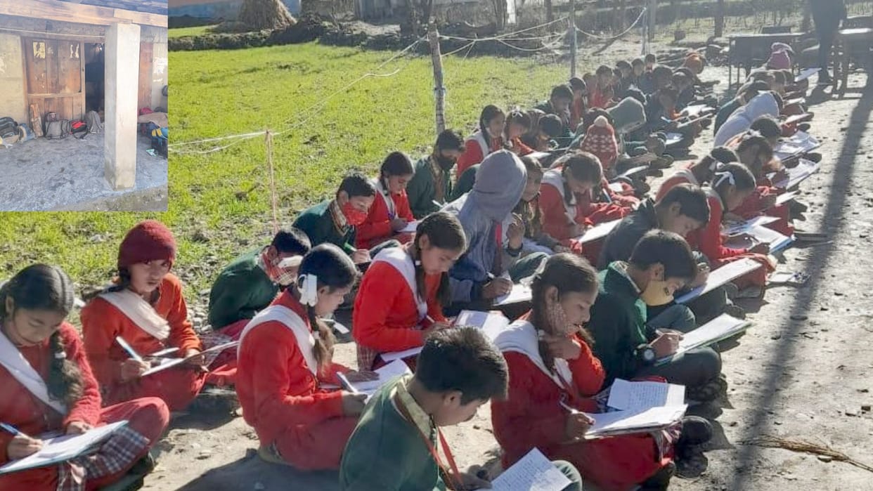 himachal chamba news: school building in poor condition students facing difficulties