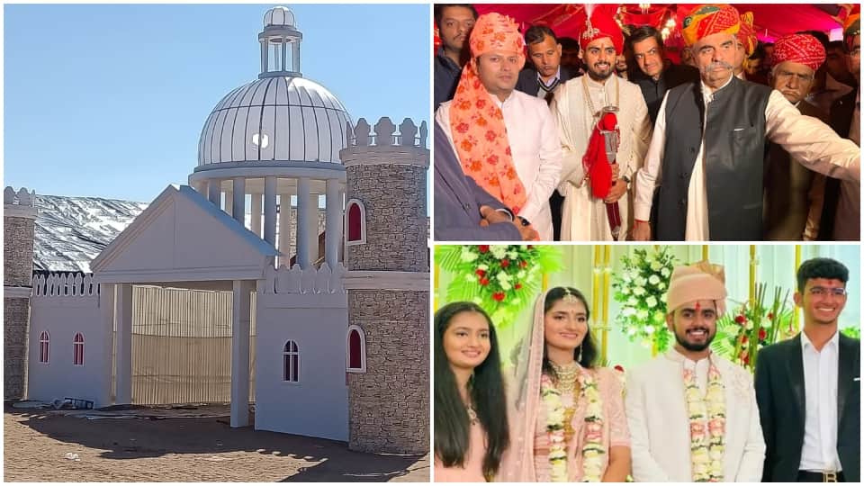 Royal Wedding of Ex MP Badri Ram Jakhar grandson Ram Prakash and NRI Naval Kishore daughter Ritu Godara Barmer