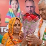 पूर्व सीएम राजे और सांसद मीणा। फाइल फोटो