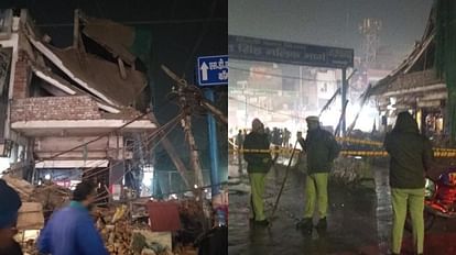 An under-construction house collapsed in Delhi Najafgarh