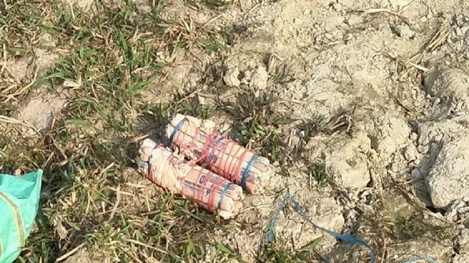 CRPF recovered gelatine sticks each fitted with small flexible wire in Arunachal Pradesh Namsai district