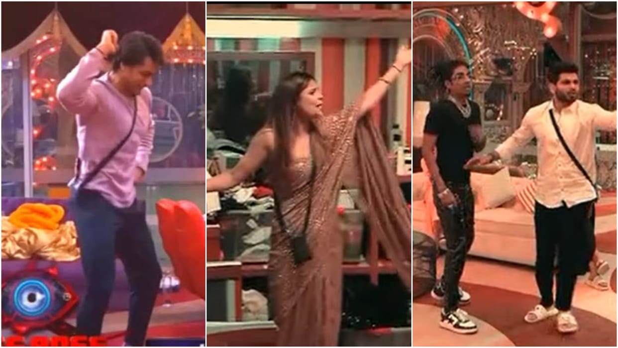 Bigg Boss 16 Shalin Bhanot Dancing after tina datta elimination priyanka archana shiv mc stan had a fight