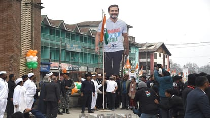 Bharat Jodo Yatra: Rahul will hoist tricolor at Lal Chowk, march started Pantha Chowk in Srinagar