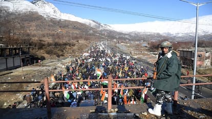 Bharat Jodo Yatra: Rahul will hoist tricolor at Lal Chowk, march started Pantha Chowk in Srinagar