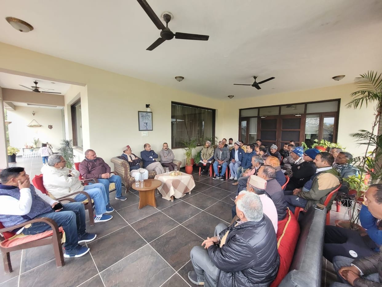 Former Chief Minister Jairam discussed with RSS workers in Barsar