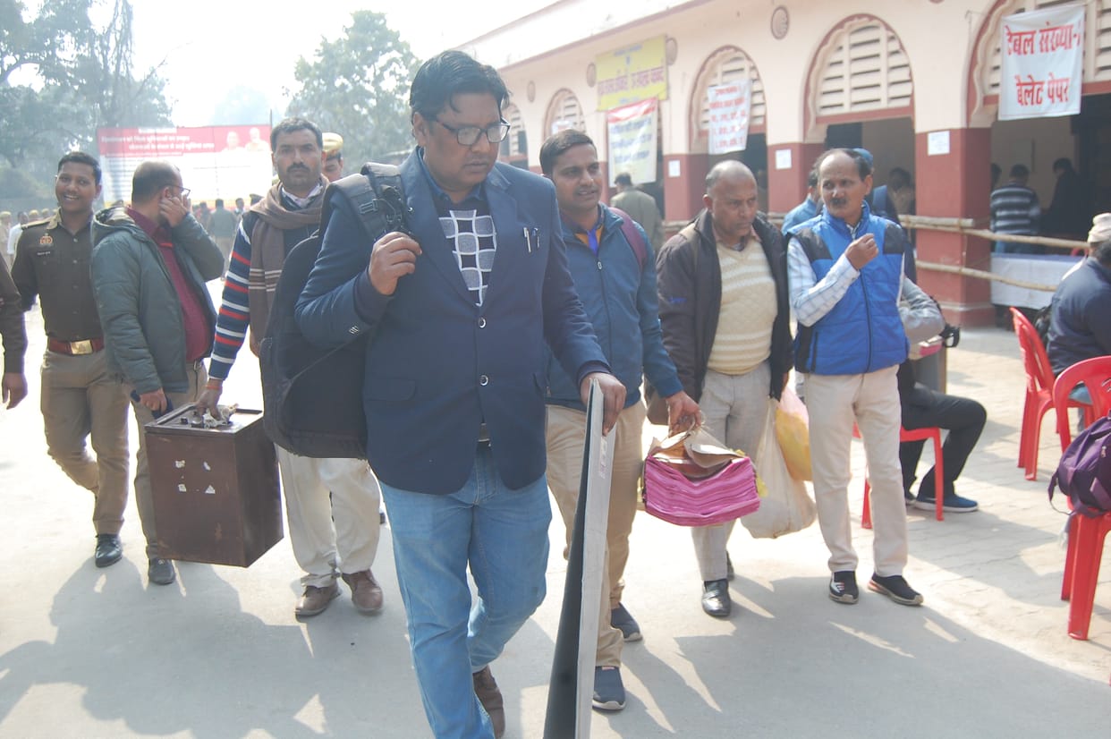 Polling parties reached the booths, voting today