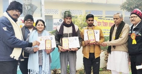 Sumit stood first in Yogasana competition