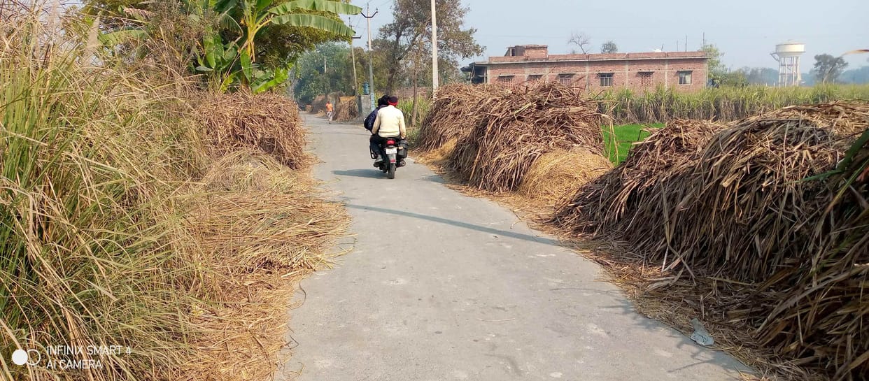 encroachment on road,  fear of accident