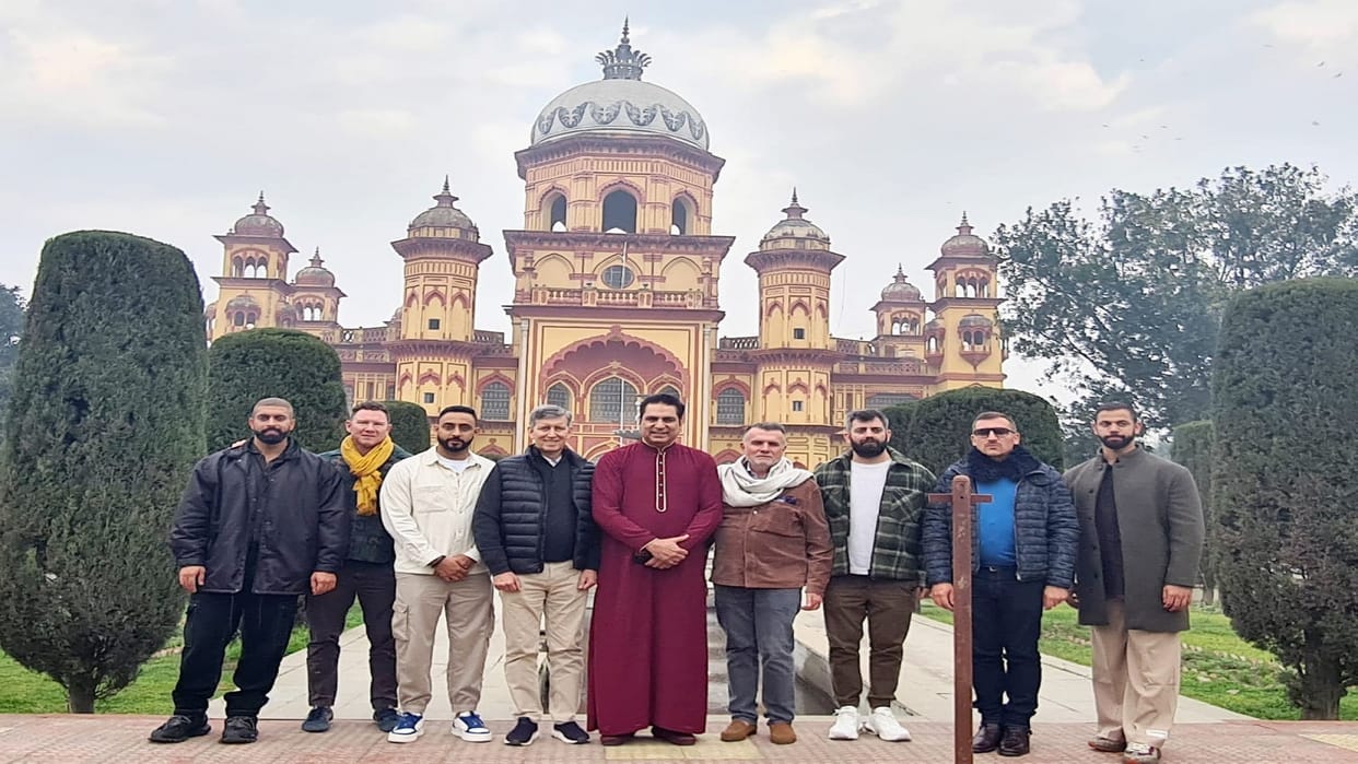 Raza Library Foreign guests including Ambassador of Sweden