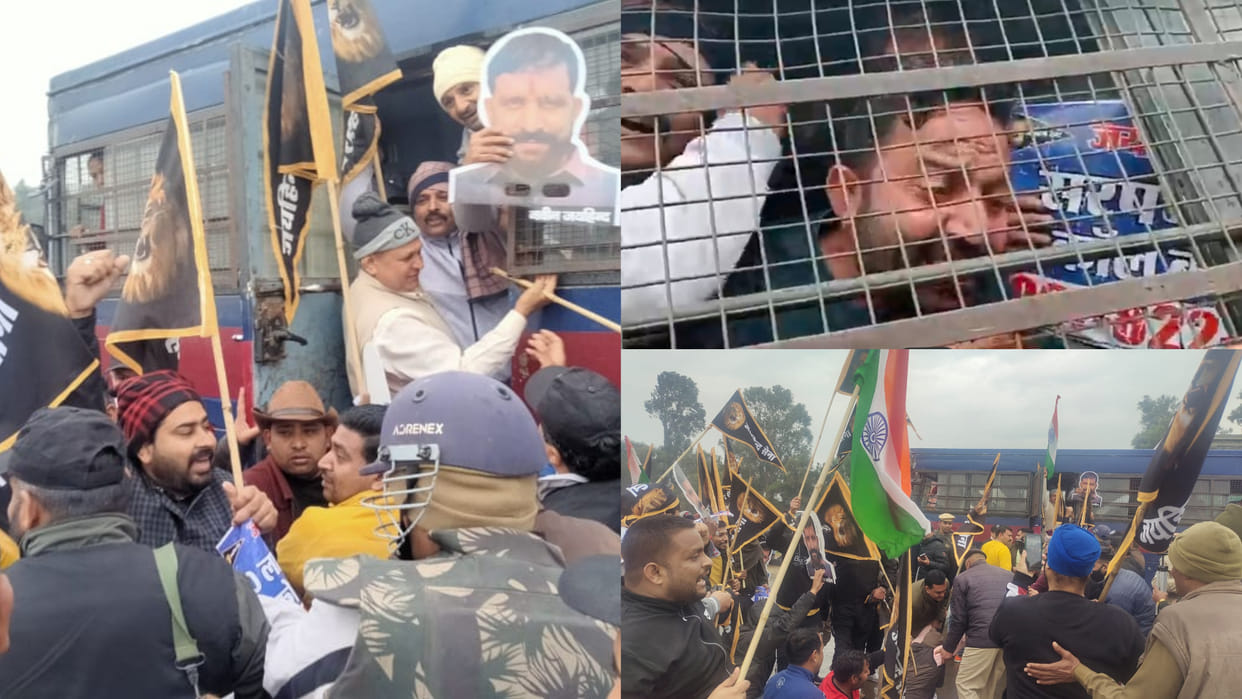 Rohtak: Jaihind supporters going to Shah rally were detained