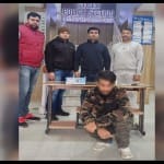 पुलिस की गिरफ्त में आरोपी