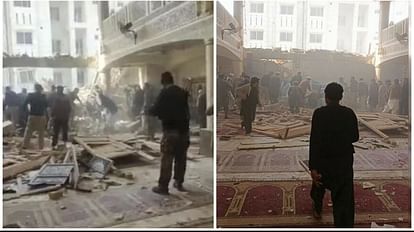 पेशावर में मस्जिद में हुआ भीषण धमाका।