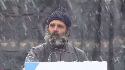 राहुल गांधी बोले: कश्मीर में नफरत करने वालों को टी-शर्ट लाल करने का मौका दिया, पर यहां मुझे सिर्फ प्यार मिला rahul gandhi
