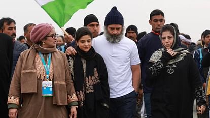 भारत जोड़ो यात्रा में राहुल गांधी