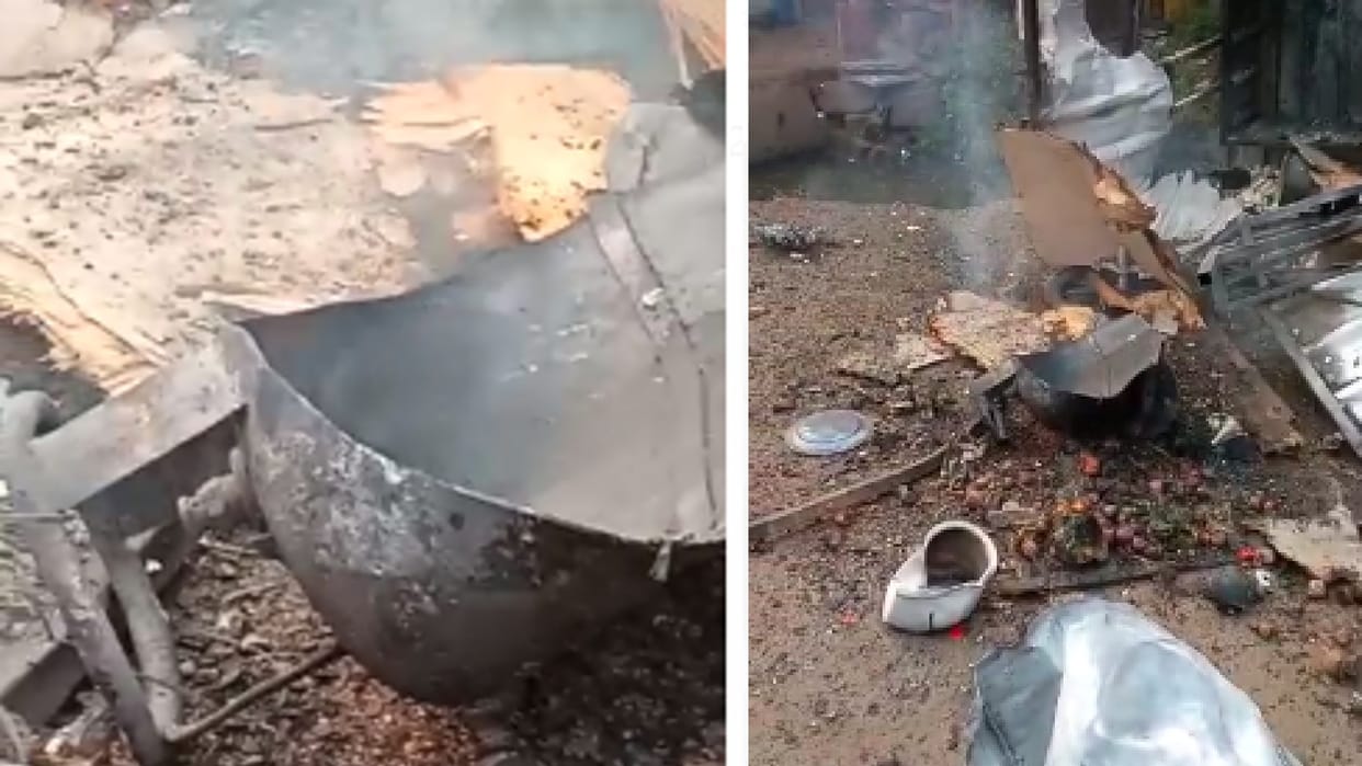 Bhopal: Cylinder of fast food cart explodes, massive explosion, young man scorched