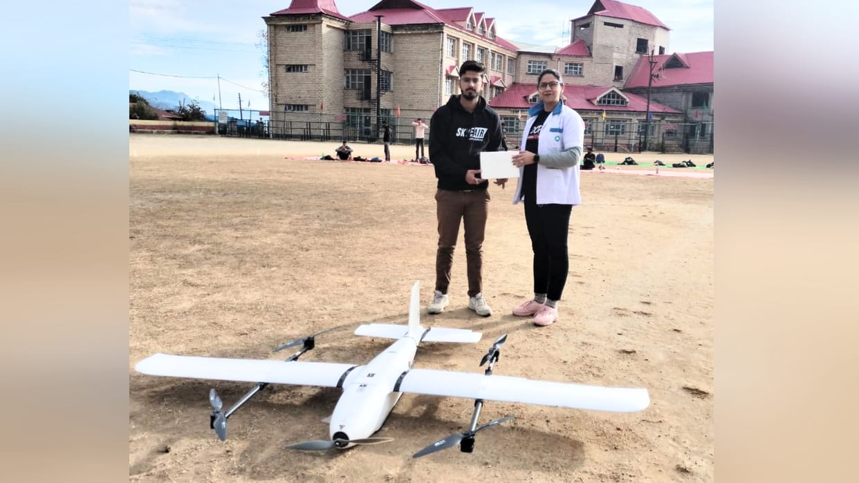Patients samples sent through drone from civil hospital joginder nagar to Nerchowk Lab