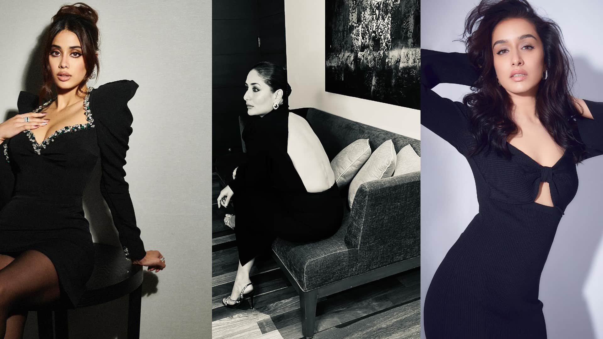Black Outfit Party Ideas Inspired From Janhvi Kapoor To Kareena Kapoor