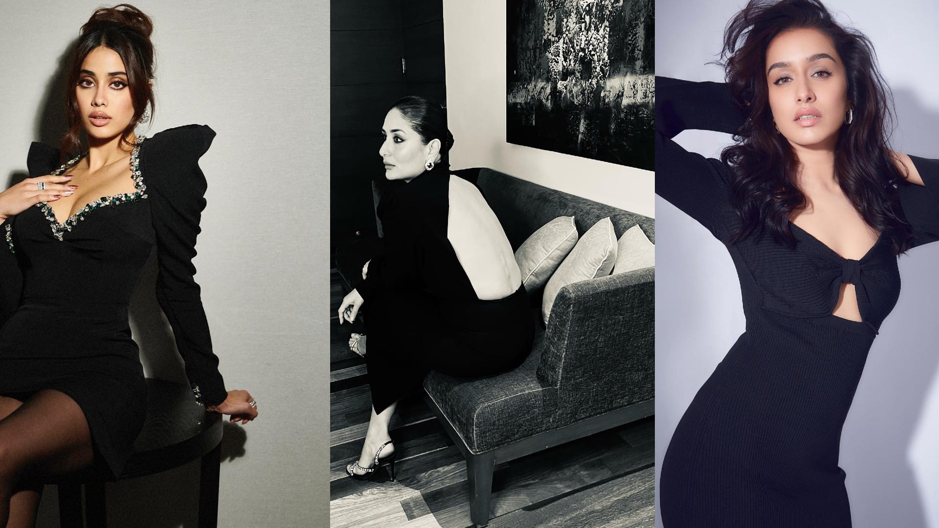 Black Outfit Party Ideas Inspired From Janhvi Kapoor To Kareena Kapoor