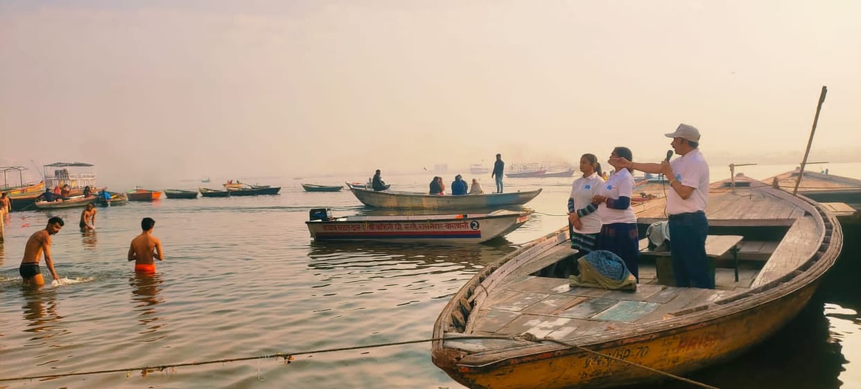 Is this worship of Ganga or torture on it? Namami Gange awakened the spirit of cleanliness