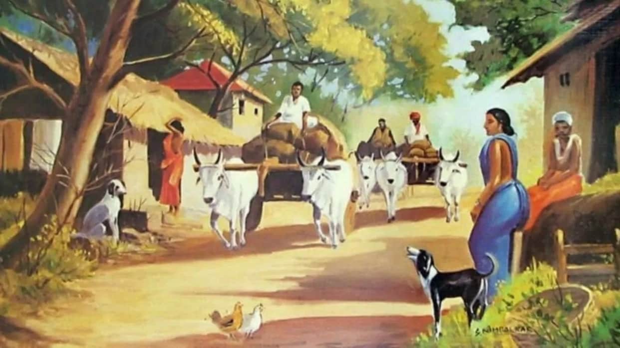 Optical Illusion: Only a champion can find a cat in the painting in 8 seconds. Can you? brain teaser picture p