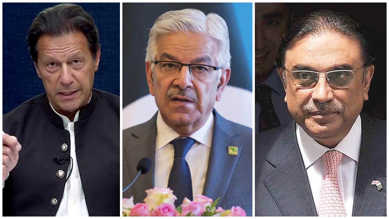 Pakistan: Imran Khan claim about Asif Ali Zardari cause bloodshed, said Khawaja Asif News in Hindi