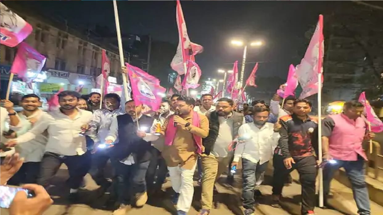 JCCJ Yuva Morcha protest Against CG HM Tamradhwaj