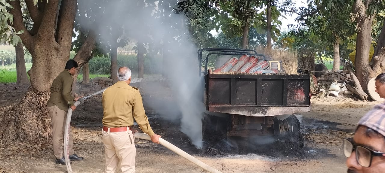 Tragic death of 9-year-old girl student after being hit by a tractor on her way to school set tractor on fire