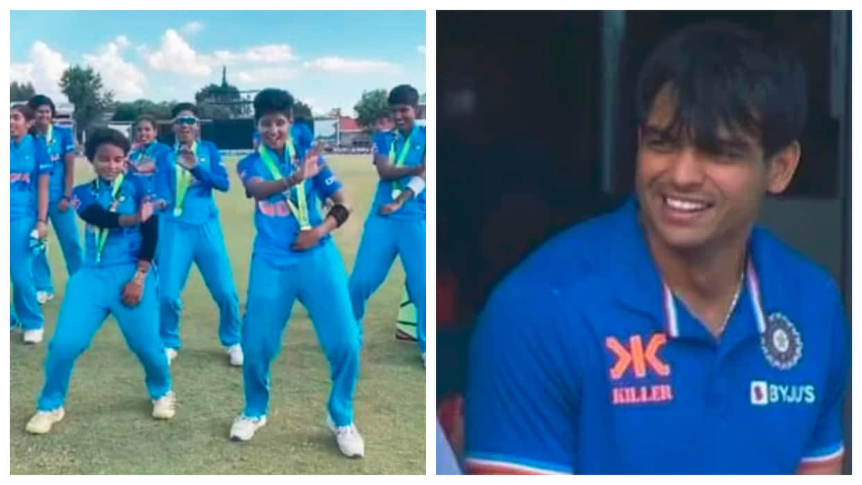 U-19 T20 World Cup Team India dance after becoming champion Neeraj Chopra becomes fan see final in pictures