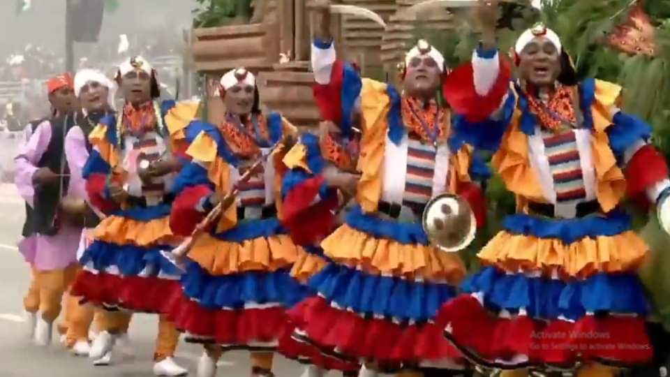 Uttarakhand tableau with AIPAN art Got First Prize in India first time on Republic Day 2023