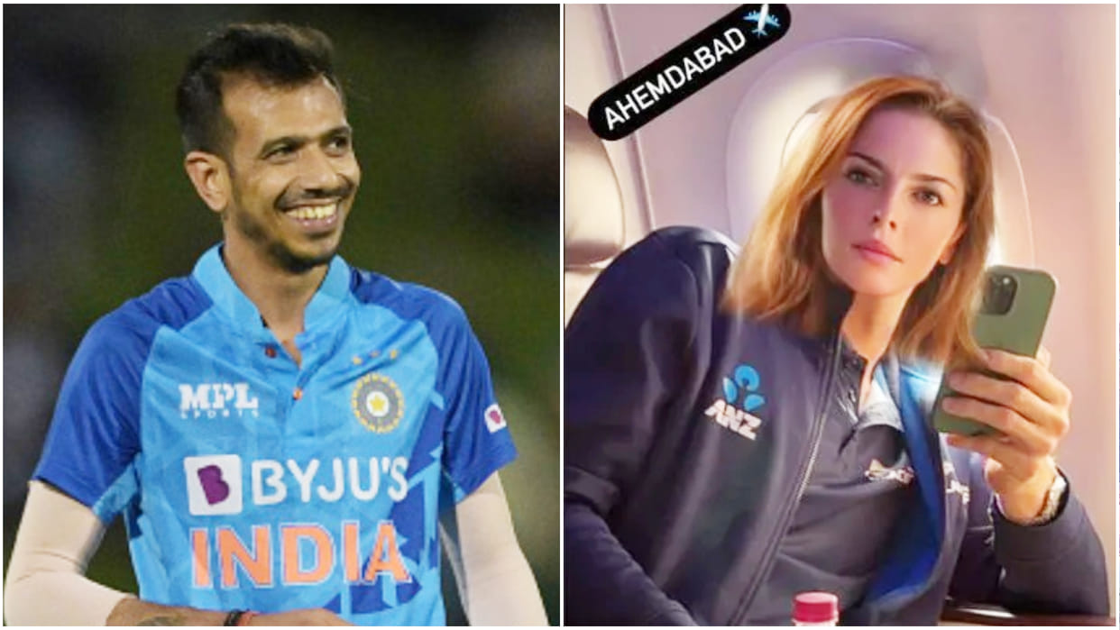 IND vs NZ PHOTO: Yuzvendra Chahal with mystery girl not Dhanashree; Chahal new Travel Partner Mitchell Santner