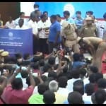 करुणानिधि के स्मारक को लेकर हंगामा