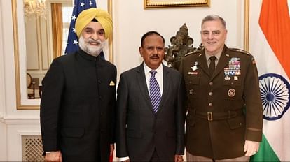 अमेरिकी जनरल और भारतीय राजदूत के साथ अजीत डोभाल