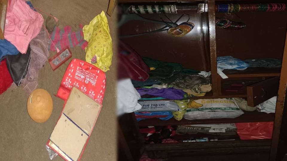thieves broke into a farmer house in broad daylight and stole cash and jewelry worth lakhs In Agra