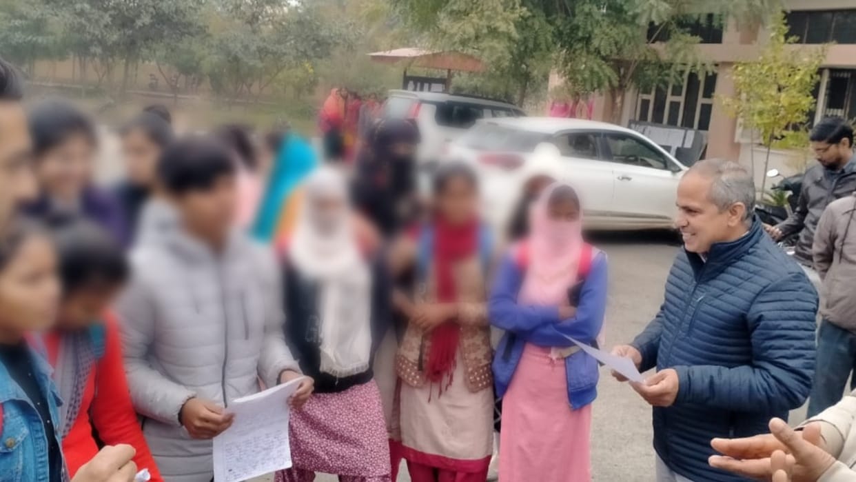 Girl students accused the college spokesperson of pressurizing for friendship and molesting