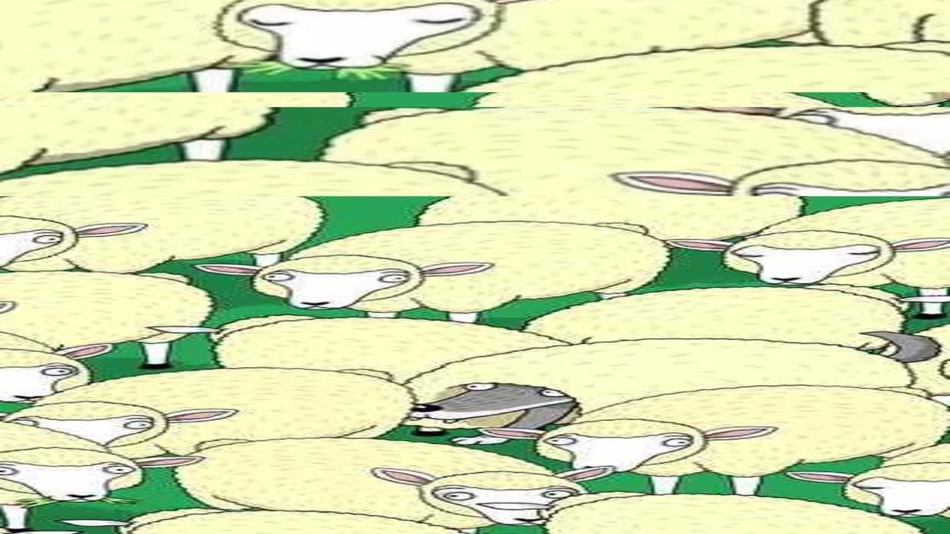 Optical Illusion IQ Test: Can you find Hidden Wolf Among the Sheep in 7 Secs? Check Your Brain Iq