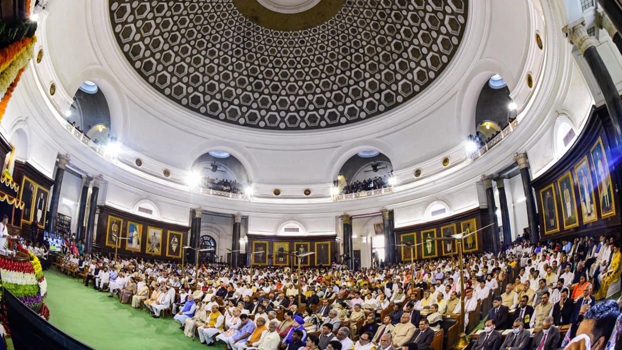 budget session 2023 brs aap boycott president address parliament joint sitting oppose pm modi