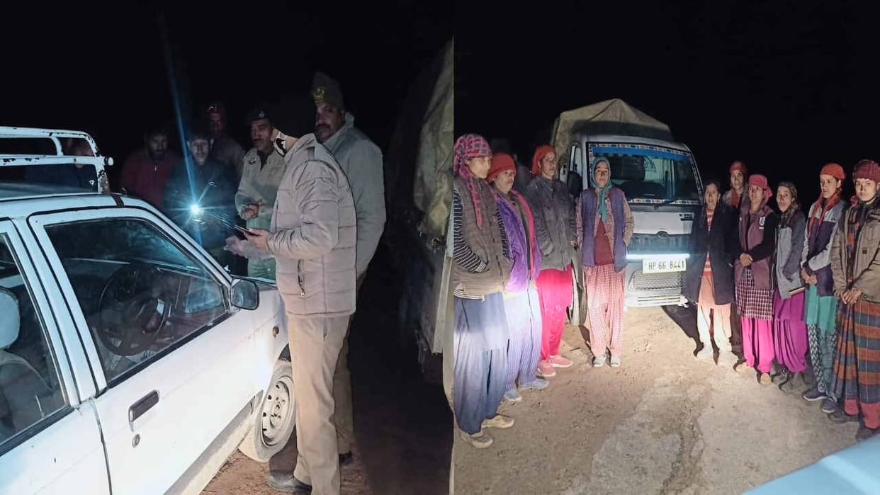 timber smuggling busted in Saraj, police seized 24 devdar sleepers and a vehicle