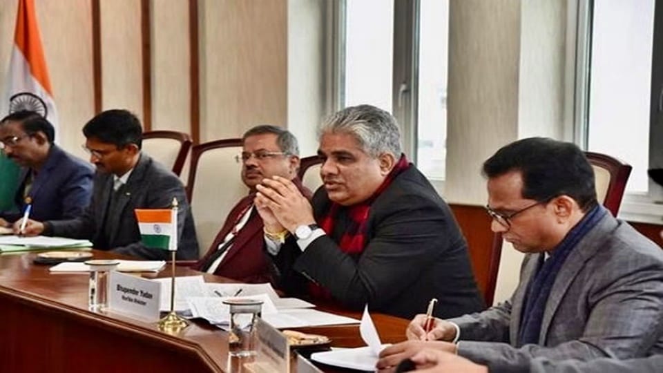 Bhupender Yadav discusses circular economy, tackling of single-use plastic with German delegation
