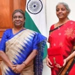आम बजट पेश करने से पहले निर्मला सीतारमण ने राष्ट्रपति मुर्मू से की मुलाकात।