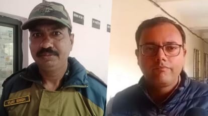 नायब सूबेदार विजय सिंह और अपर कलेक्टर आशीष तिवारी