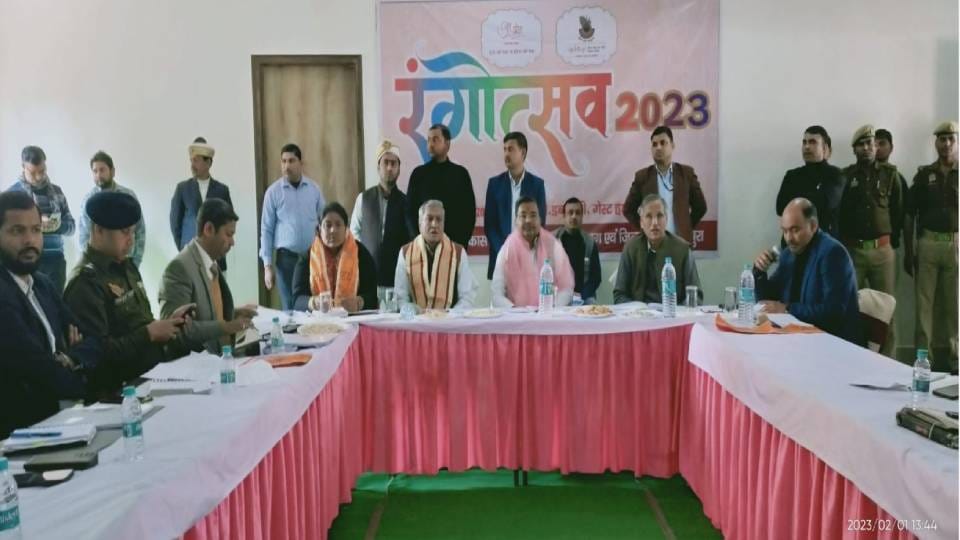 Culture Minister reached Mathura and instructed to complete preparation for Rangotsav by February 25