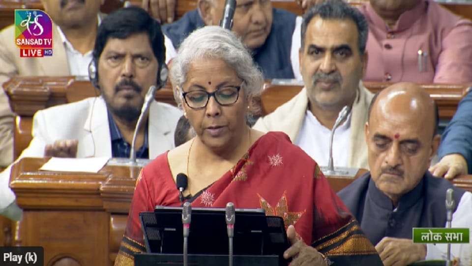 Union Finance Minister present budget of Jammu Kashmir in Parliament today