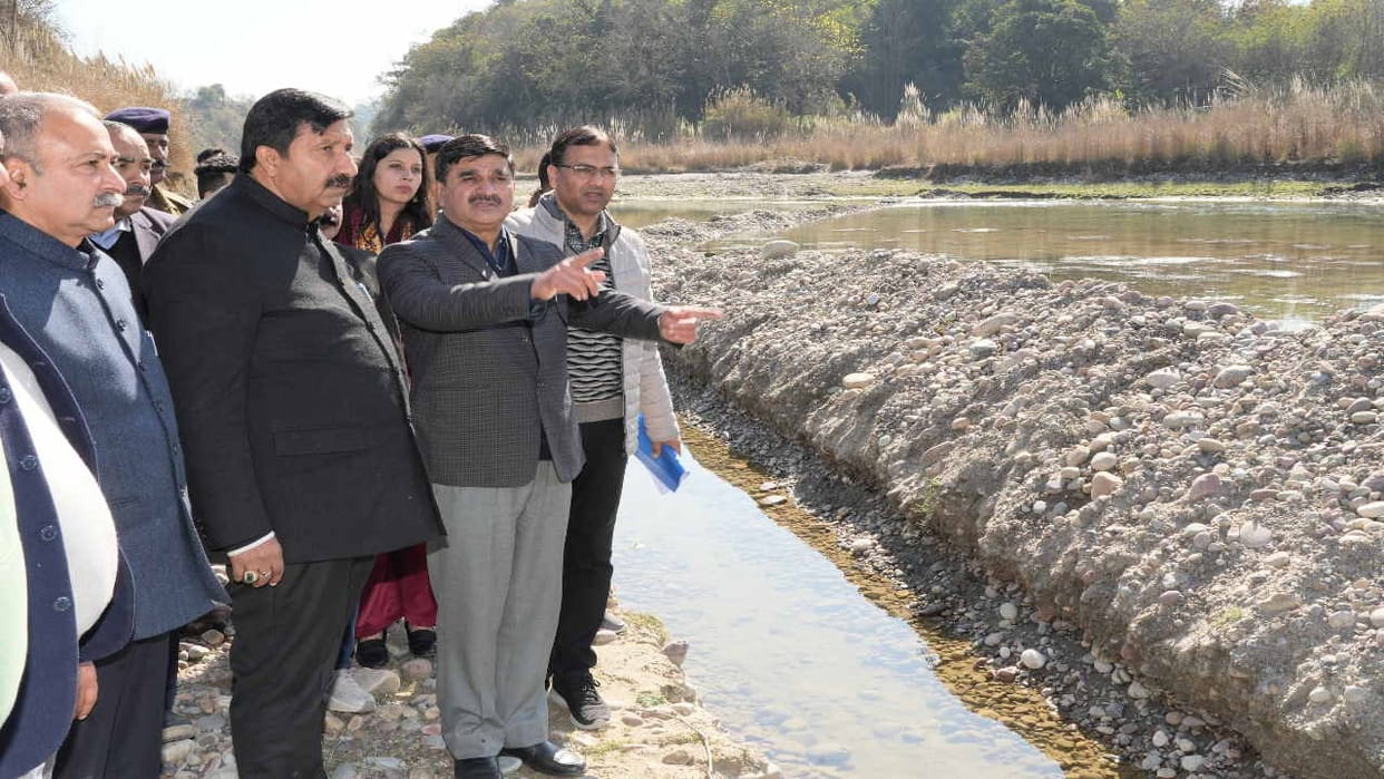 Mukesh agnihotri said that drinking water scheme contaminated by illegal mining in Rangas