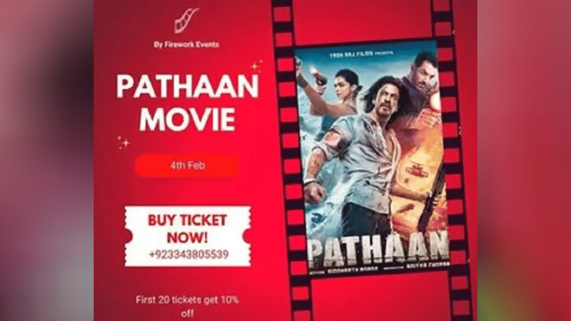 Pathaan Shah Rukh khan Deepika Padukone film illegal screening in Pakistan Karachi ticket sold in 900 rupees