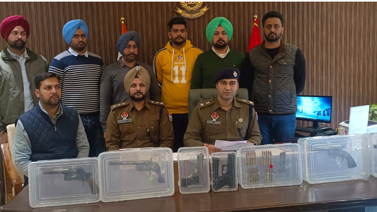 Three arrested including AAP leader with six pistols and 22 cartridges in Punjab