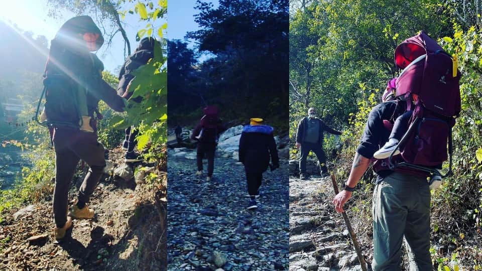 Virat kohli Anushka sharma Return after one Week Uttarakhand Visit see family beautiful Photos