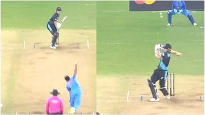 IND vs NZ: Umran Malik bowled 150+ km/hr speed ball; New Zealand batsman Michael Bracewell clean bowled, VIDEO
