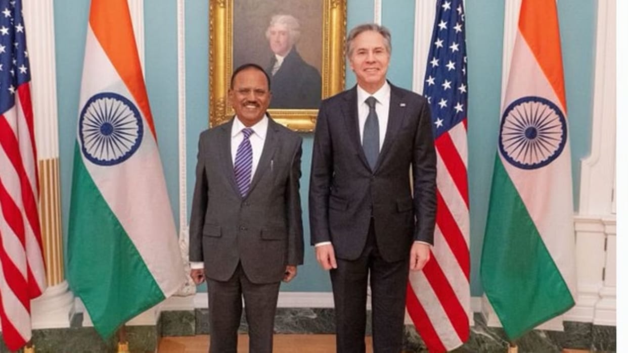 NSA Ajit Doval US Visit meets Foreign Secretary Antony Blinken after counterpart Jake Sullivan news in hindi